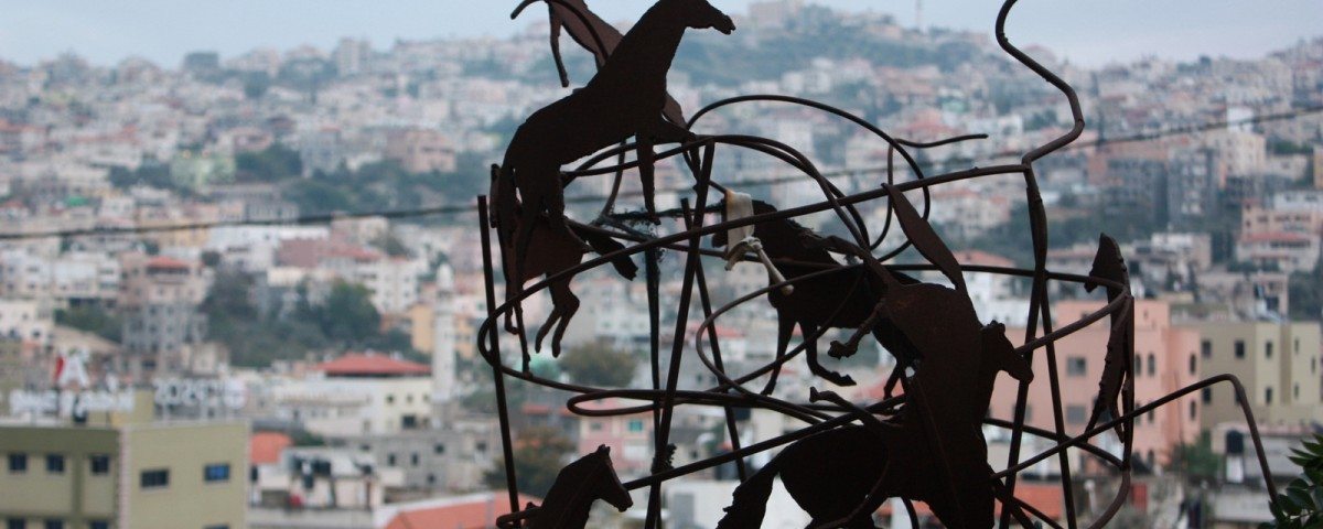 Wire Horses Jerusalem background