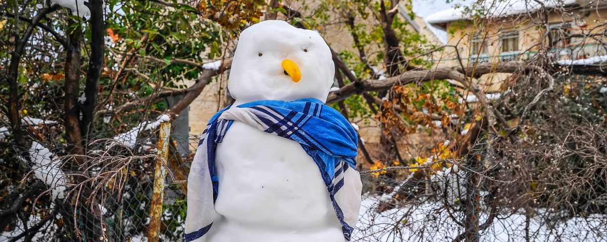 Snowman In Jerusalem