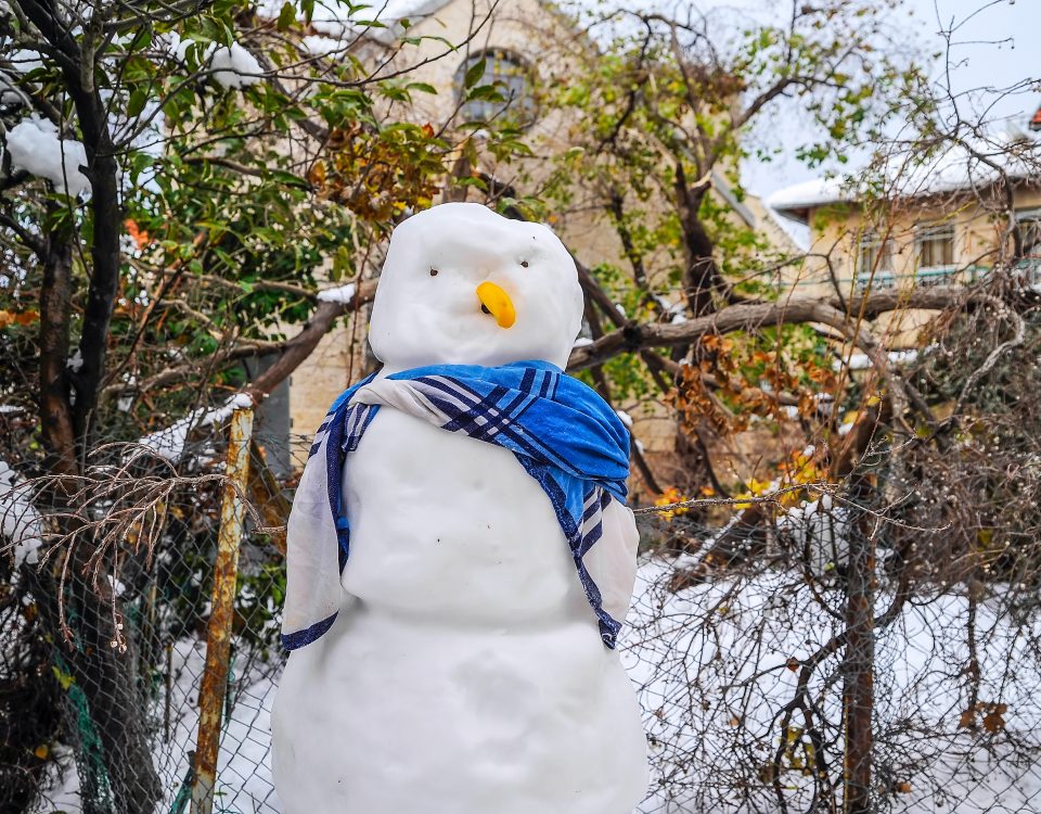 Snowman In Jerusalem